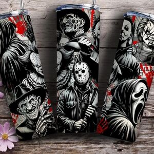 (1) Halloween Tumbler, Tumbler With Straw